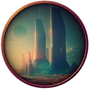 Une cité de l'Union des Etats d'Anor, une région de la planète space fantasy Erigane
